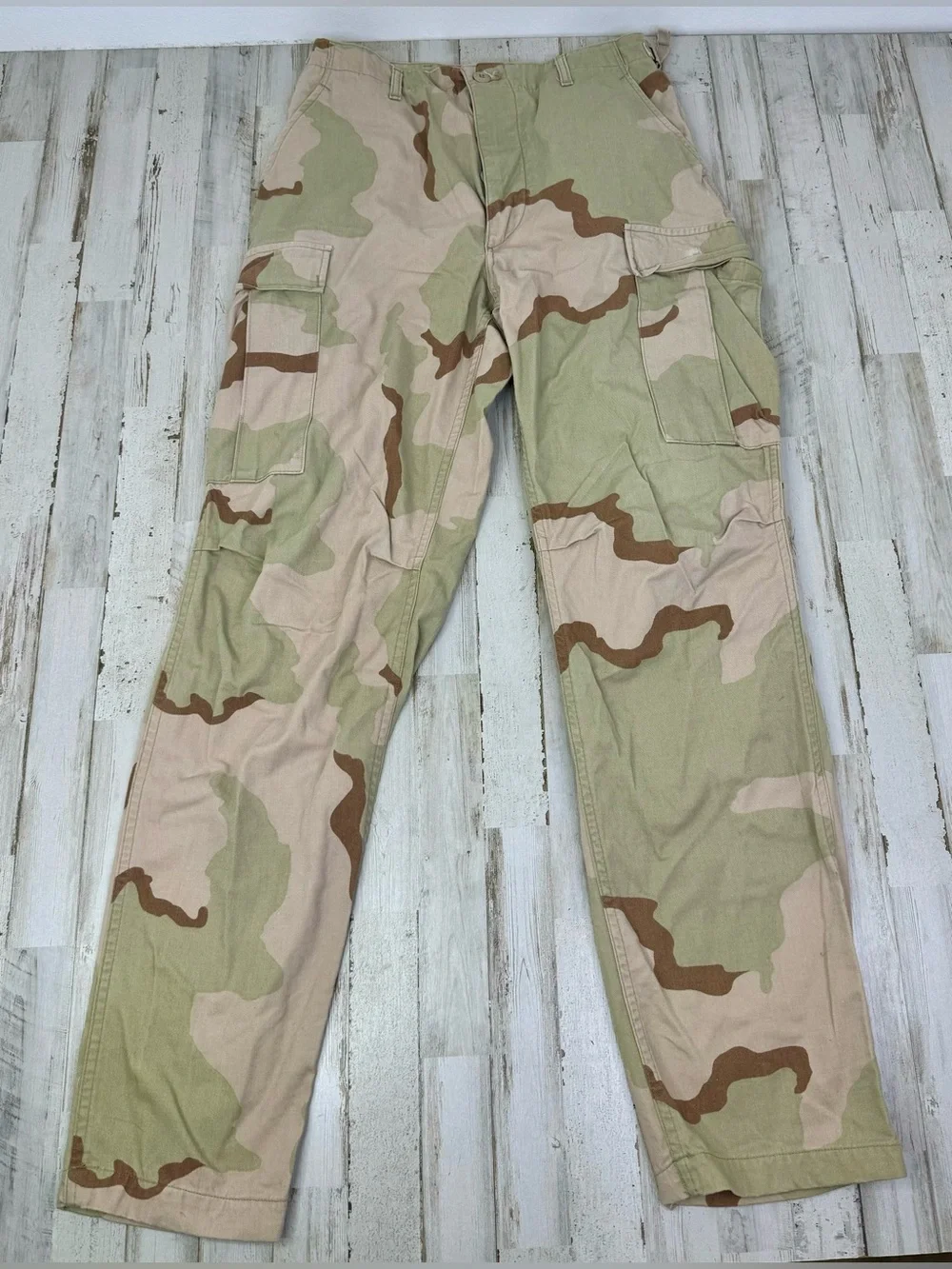 US Army Pant Mens 32x34 Camo Cargo Tapered Military Uniform Combat